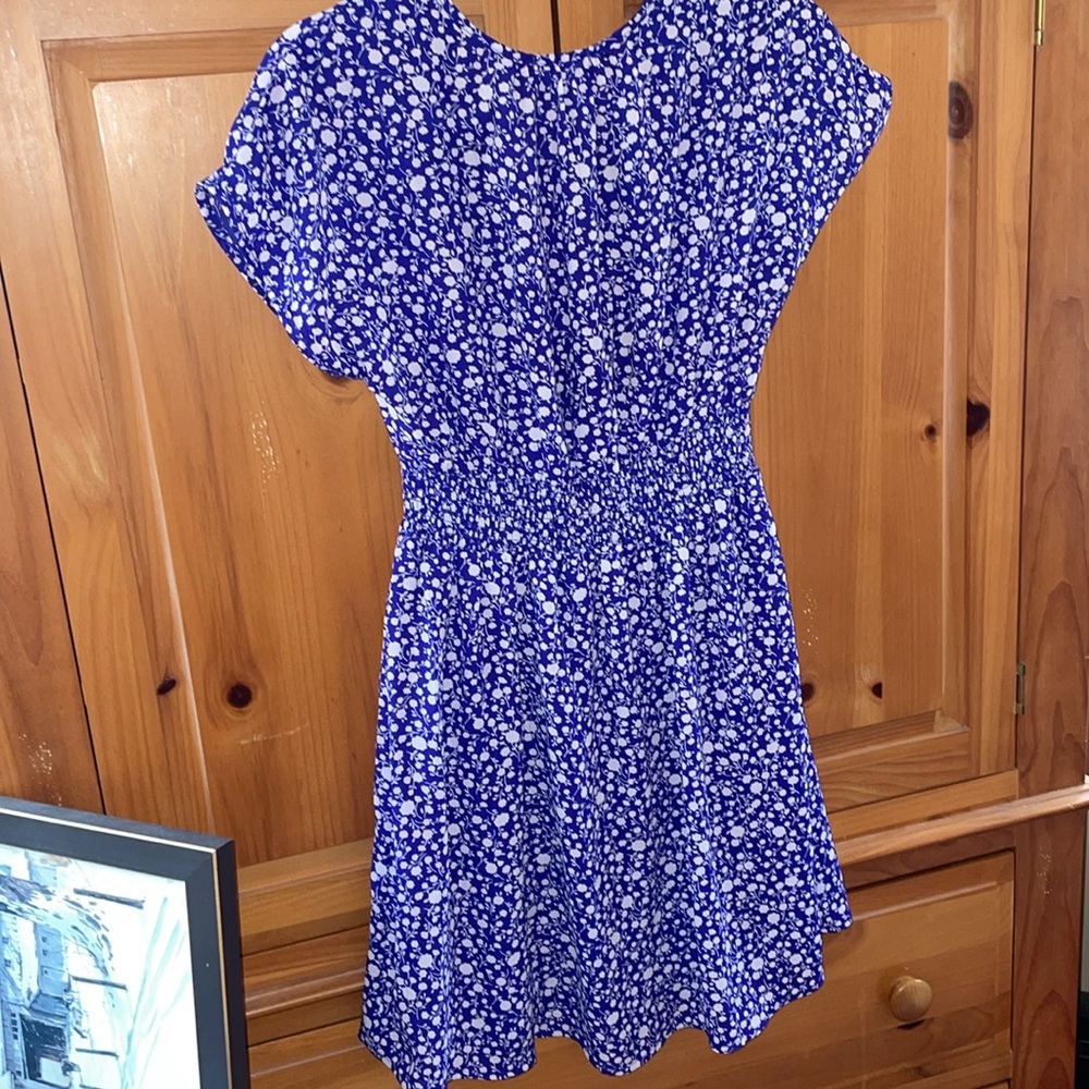 Royal Blue Floral Dress 💙 - Picture 9 of 16
